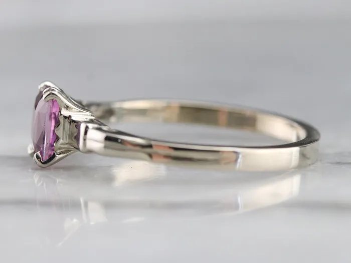 Rings Market Square Jewelers Pink Sapphire Solitaire Ring Rings Market Square Jewelers Pink Sapphire Solitaire Ring