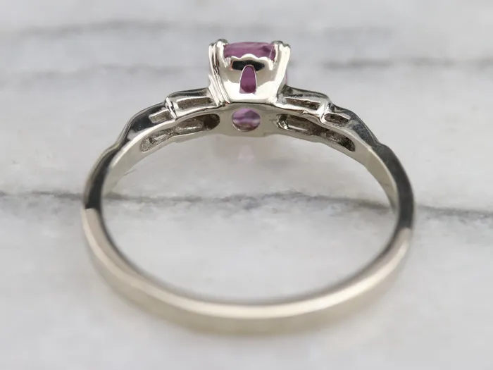 Rings Market Square Jewelers Pink Sapphire Solitaire Ring Rings Market Square Jewelers Pink Sapphire Solitaire Ring