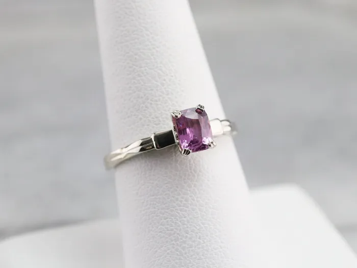 Rings Market Square Jewelers Pink Sapphire Solitaire Ring Rings Market Square Jewelers Pink Sapphire Solitaire Ring