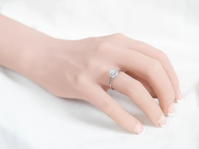 Rings Market Square Jewelers Platinum Diamond Halo Engagement Ring Rings Market Square Jewelers Platinum Diamond Halo Engagement Ring