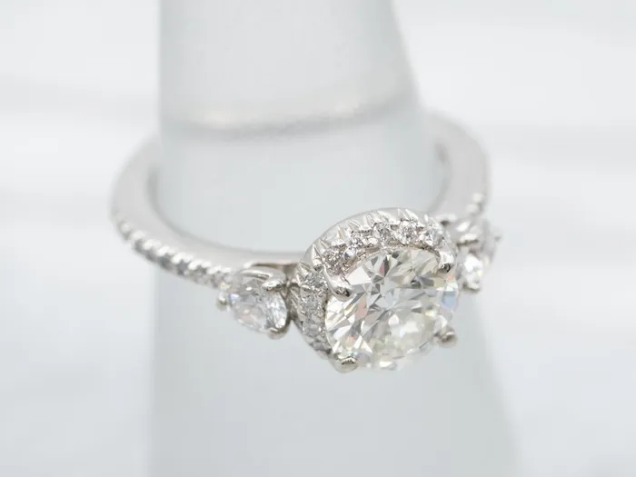 Rings Market Square Jewelers Platinum Diamond Halo Engagement Ring Rings Market Square Jewelers Platinum Diamond Halo Engagement Ring