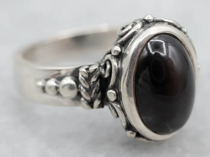 Rings Market Square Jewelers Sterling Silver Cats Eye Sillimanite Solitaire Ring Rings Market Square Jewelers Sterling Silver Cats Eye Sillimanite Solitaire Ring