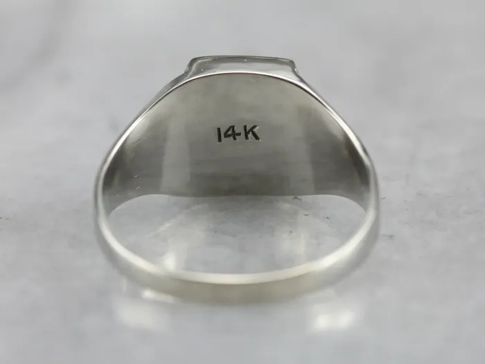 Rings Market Square Jewelers Unisex Mix Metal Signet Ring Rings Market Square Jewelers Unisex Mix Metal Signet Ring