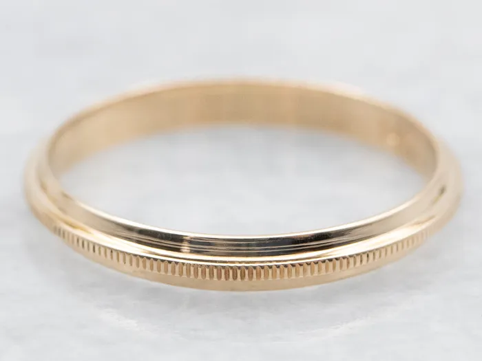 Rings Market Square Jewelers Vintage Gold Coin Edge Center Band