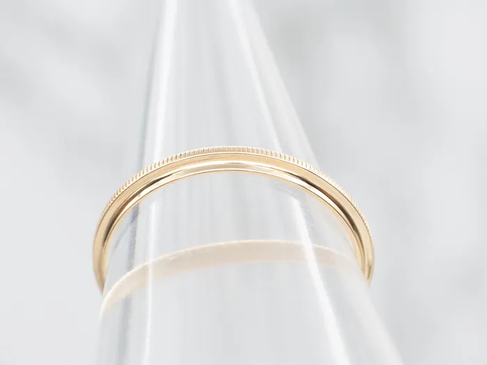 Rings Market Square Jewelers Vintage Gold Coin Edge Center Band