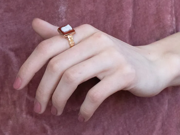 Rings Market Square Jewelers Vintage Hardstone Cameo Gold Ring Rings Market Square Jewelers Vintage Hardstone Cameo Gold Ring