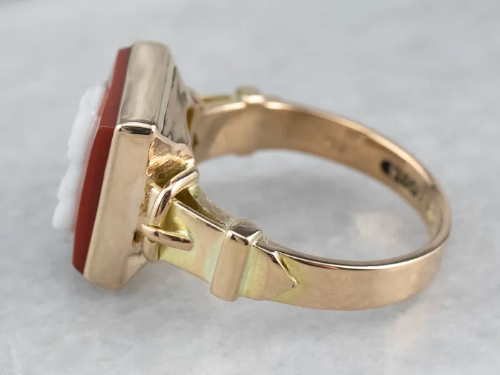 Rings Market Square Jewelers Vintage Hardstone Cameo Gold Ring Rings Market Square Jewelers Vintage Hardstone Cameo Gold Ring