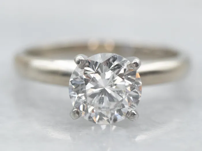 Rings Market Square Jewelers White Gold and Platinum The Leo GSI Certified Diamond Engagement Ring with Diamond Accent on Inside of Band Rings Market Square Jewelers White Gold and Platinum The Leo GSI Certified Diamond Engagement Ring with Diamond Accent on Inside of Band