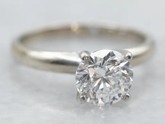 Rings Market Square Jewelers White Gold and Platinum The Leo GSI Certified Diamond Engagement Ring with Diamond Accent on Inside of Band Rings Market Square Jewelers White Gold and Platinum The Leo GSI Certified Diamond Engagement Ring with Diamond Accent on Inside of Band
