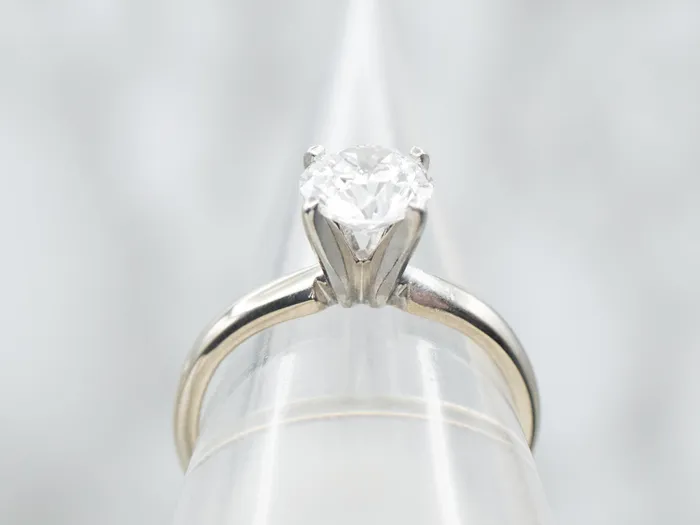 Rings Market Square Jewelers White Gold and Platinum The Leo GSI Certified Diamond Engagement Ring with Diamond Accent on Inside of Band Rings Market Square Jewelers White Gold and Platinum The Leo GSI Certified Diamond Engagement Ring with Diamond Accent on Inside of Band