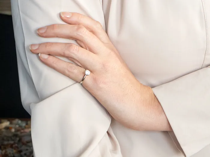 Rings Market Square Jewelers White Gold and Platinum The Leo GSI Certified Diamond Engagement Ring with Diamond Accent on Inside of Band Rings Market Square Jewelers White Gold and Platinum The Leo GSI Certified Diamond Engagement Ring with Diamond Accent on Inside of Band