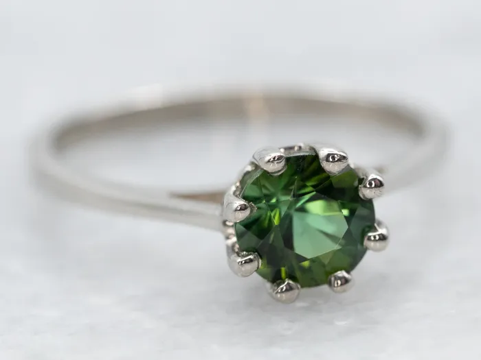 Rings Market Square Jewelers White Gold Green Tourmaline Solitaire Ring Rings Market Square Jewelers White Gold Green Tourmaline Solitaire Ring