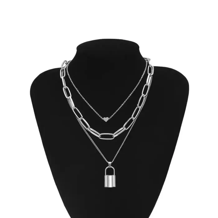 Rings Pendentchain Lockies01 Silver