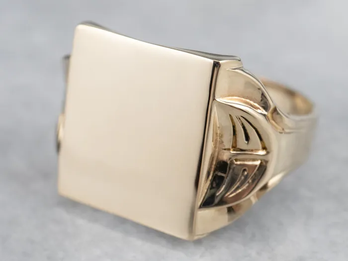 Rings Vintage Square Top Signet Ring Market Square Jewelers Rings Vintage Square Top Signet Ring Market Square Jewelers