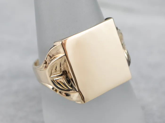 Rings Vintage Square Top Signet Ring Market Square Jewelers Rings Vintage Square Top Signet Ring Market Square Jewelers