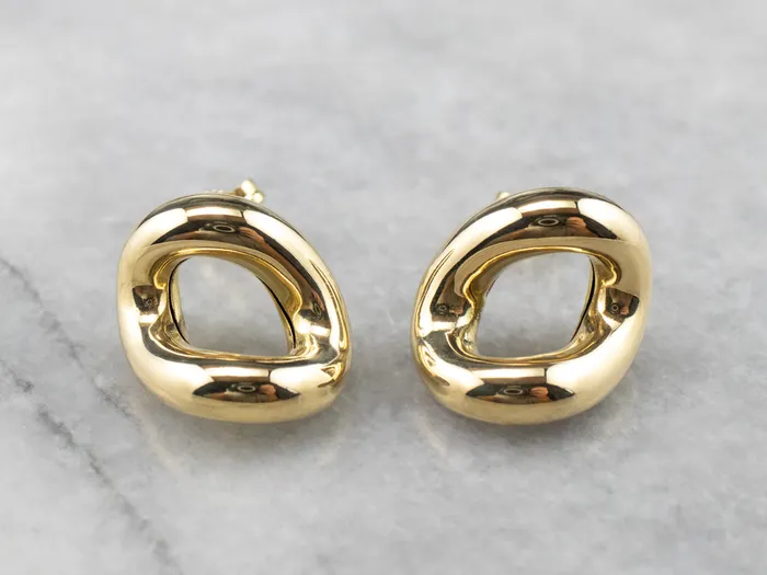 Sculptural 18K Gold Stud Earrings Market Square Jewelers Earrings Sculptural 18K Gold Stud Earrings Market Square Jewelers Earrings
