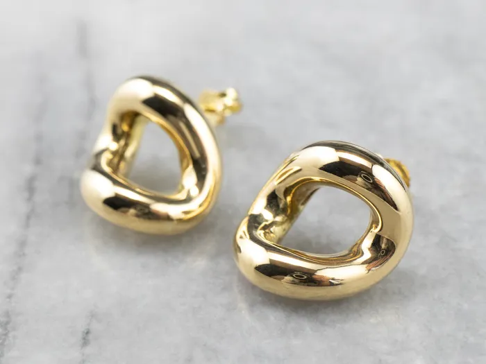 Sculptural 18K Gold Stud Earrings Market Square Jewelers Earrings Sculptural 18K Gold Stud Earrings Market Square Jewelers Earrings