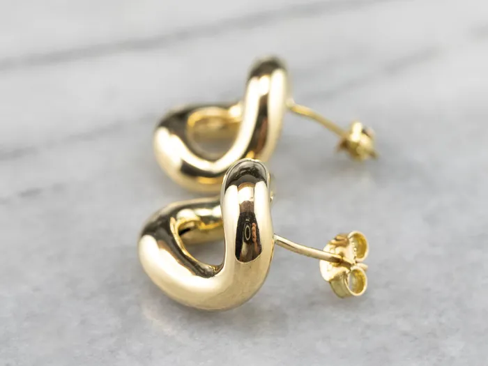Sculptural 18K Gold Stud Earrings Market Square Jewelers Earrings Sculptural 18K Gold Stud Earrings Market Square Jewelers Earrings