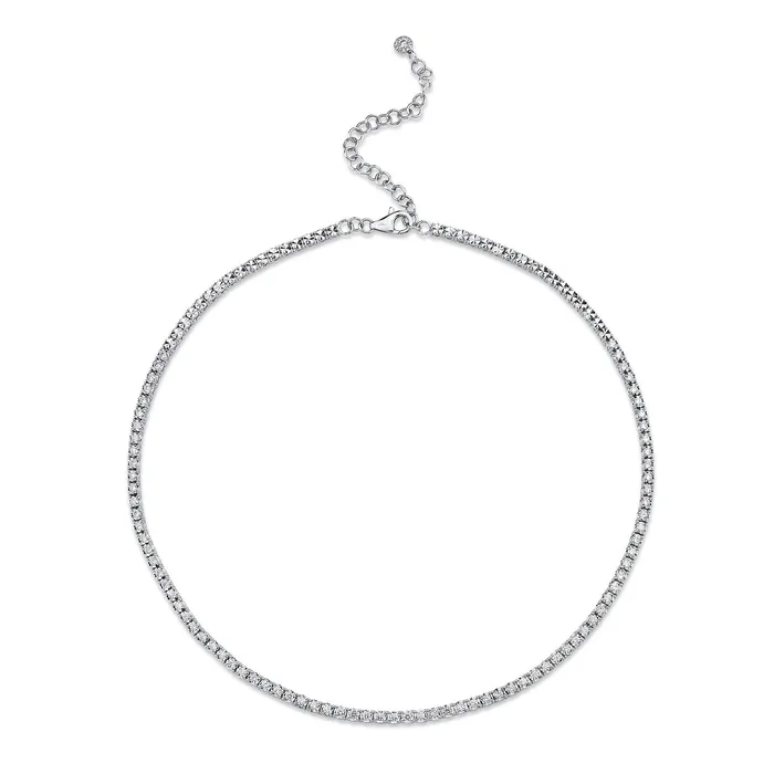 Shy Creation Diamond Tennis Necklace 249 CT Shy Creation Necklaces