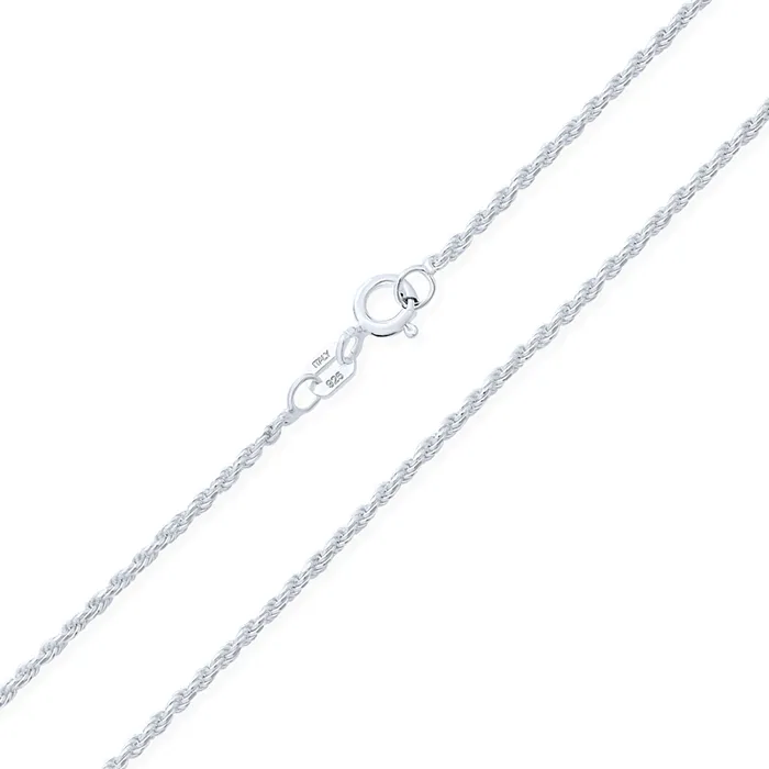 Thin 2MM Sterling Silver Rope Link Chain Necklace NickelFree Made in Italy BlingJewelry Wholesale Necklaces Thin 2MM Sterling Silver Rope Link Chain Necklace NickelFree Made in Italy BlingJewelry Wholesale Necklaces