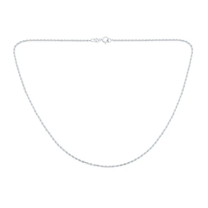 Thin 2MM Sterling Silver Rope Link Chain Necklace NickelFree Made in Italy BlingJewelry Wholesale Necklaces Thin 2MM Sterling Silver Rope Link Chain Necklace NickelFree Made in Italy BlingJewelry Wholesale Necklaces