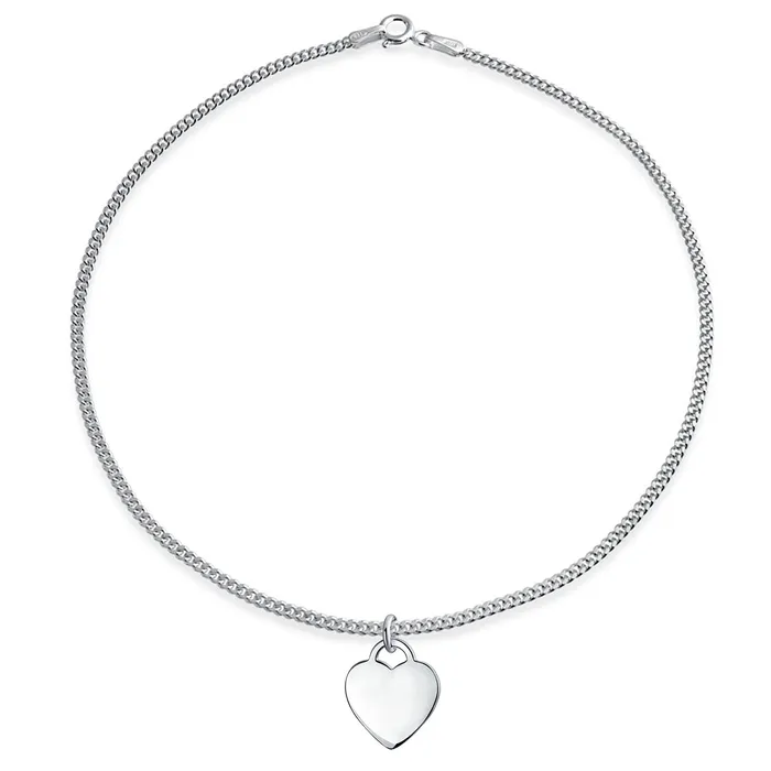 Tiny Minimalist ABC Heart Initial Anklet Ankle Bracelet Sterling Silver 910 Inch BlingJewelry Wholesale Bracelets Tiny Minimalist ABC Heart Initial Anklet Ankle Bracelet Sterling Silver 910 Inch BlingJewelry Wholesale Bracelets