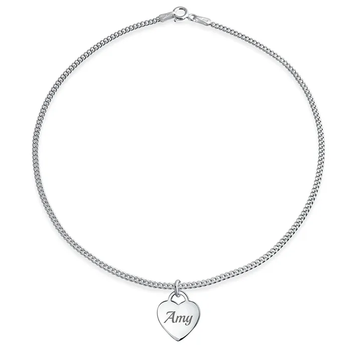 Tiny Minimalist ABC Heart Initial Anklet Ankle Bracelet Sterling Silver 910 Inch BlingJewelry Wholesale Bracelets Tiny Minimalist ABC Heart Initial Anklet Ankle Bracelet Sterling Silver 910 Inch BlingJewelry Wholesale Bracelets