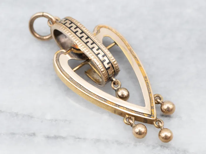 Victorian Yellow Gold Heart Pendant Market Square Jewelers Necklaces