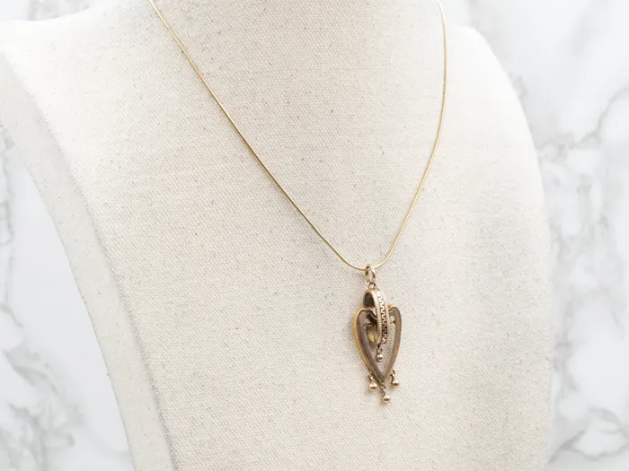 Victorian Yellow Gold Heart Pendant Market Square Jewelers Necklaces Victorian Yellow Gold Heart Pendant Market Square Jewelers Necklaces