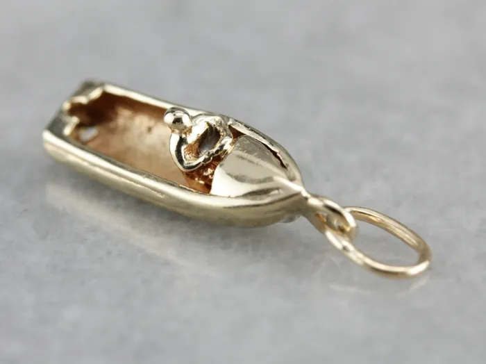 Vintage Cigarette Racing Boat Charm Market Square Jewelers Charm Necklaces