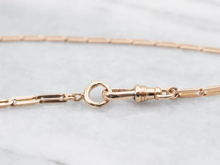 Watches Vintage Gold Paperclip Watch Chain Market Square Jewelers