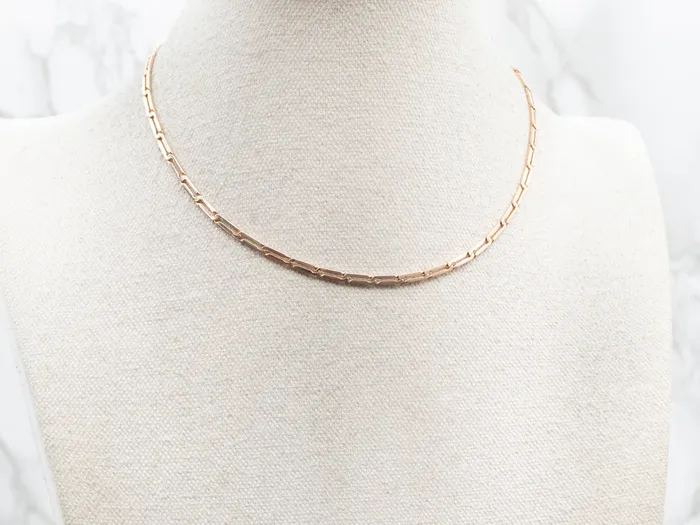 Watches Vintage Gold Paperclip Watch Chain Market Square Jewelers