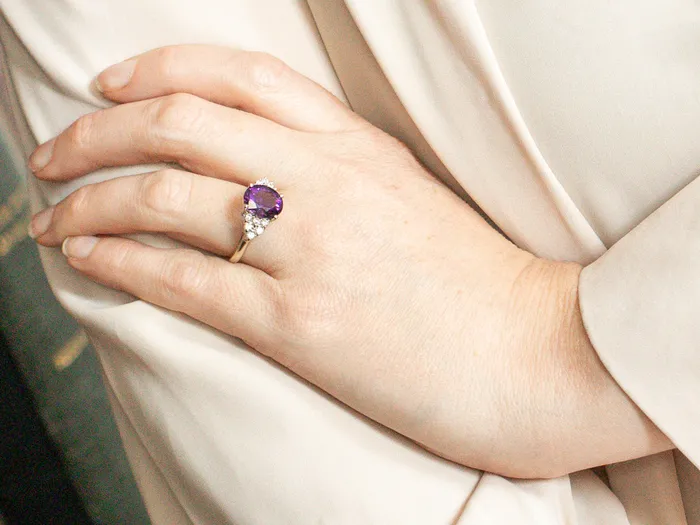 White Gold Amethyst and Diamond Ring Market Square Jewelers Rings White Gold Amethyst and Diamond Ring Market Square Jewelers Rings