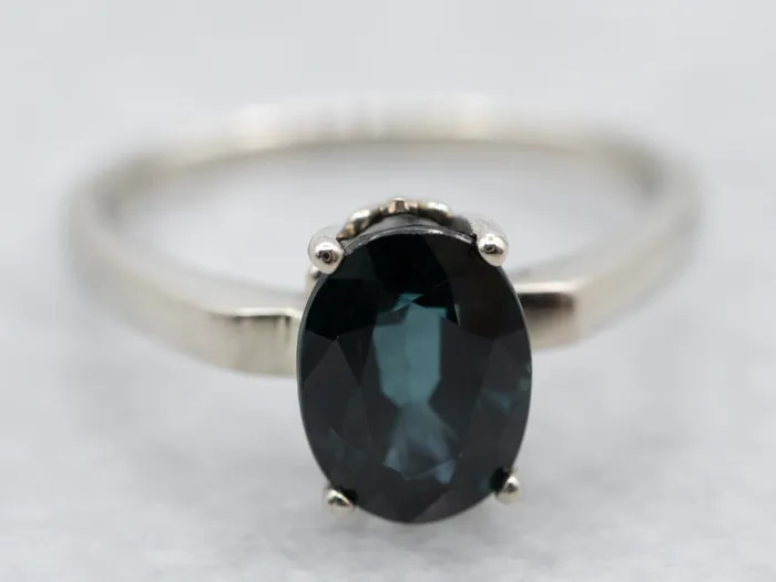 White Gold Sapphire Solitaire Ring Market Square Jewelers Rings White Gold Sapphire Solitaire Ring Market Square Jewelers Rings