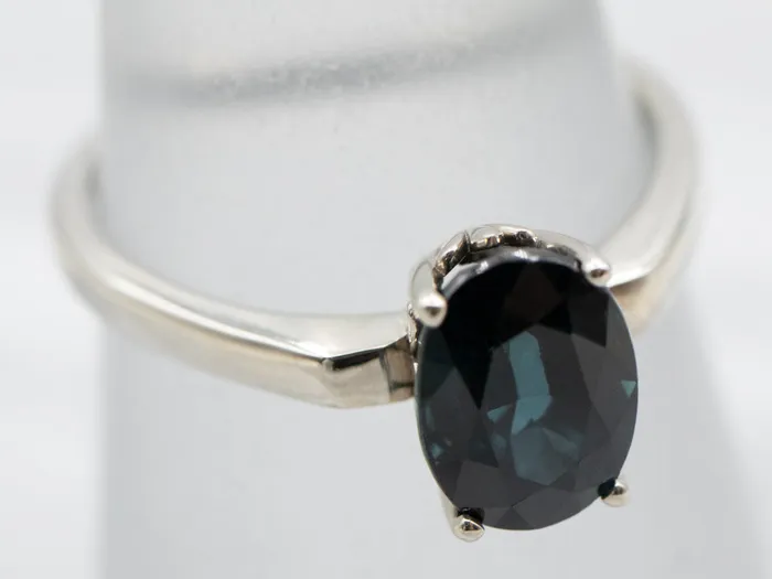 White Gold Sapphire Solitaire Ring Market Square Jewelers Rings White Gold Sapphire Solitaire Ring Market Square Jewelers Rings