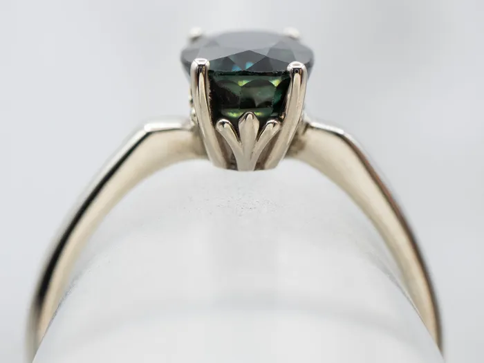 White Gold Sapphire Solitaire Ring Market Square Jewelers Rings White Gold Sapphire Solitaire Ring Market Square Jewelers Rings