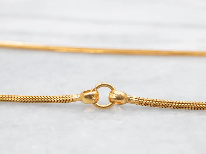 Woven 22Karat Gold Box Chain Market Square Jewelers PreStyled Sets