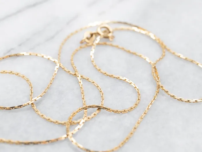 Yellow Gold Boston Link Chain Market Square Jewelers PreStyled Sets
