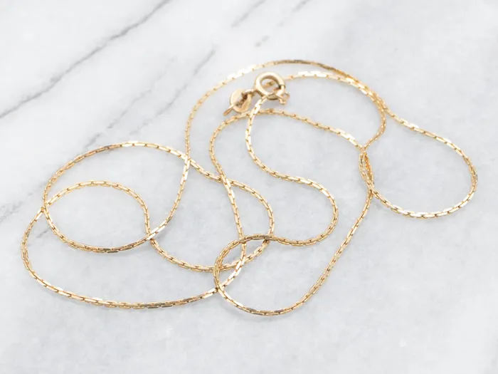 Yellow Gold Boston Link Chain Market Square Jewelers PreStyled Sets