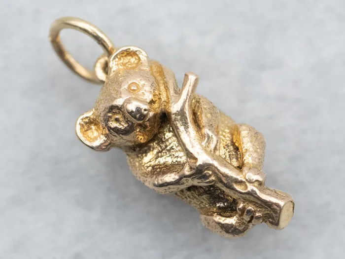 Yellow Gold Koala Charm Market Square Jewelers Charm Necklaces