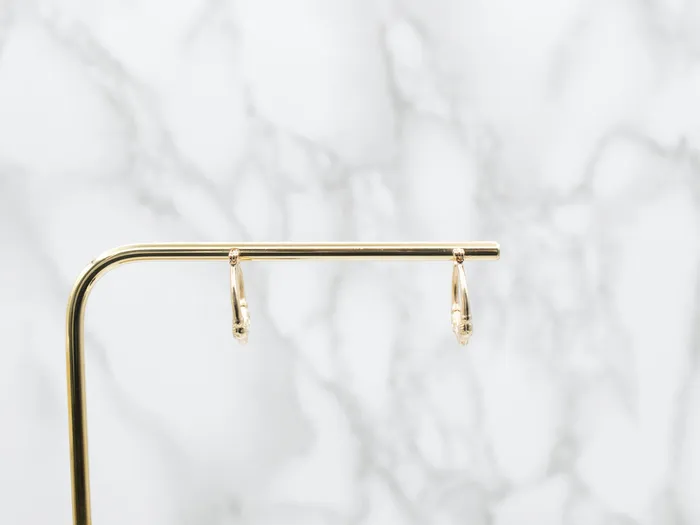 Yellow Gold Ram Head Hoop Earrings Market Square Jewelers Earrings Yellow Gold Ram Head Hoop Earrings Market Square Jewelers Earrings
