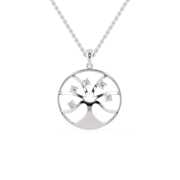 015 TCW Round Moissanite Wedding Pendant Tree Life Pendant Diamondrensu Necklaces 015 TCW Round Moissanite Wedding Pendant Tree Life Pendant Diamondrensu Necklaces