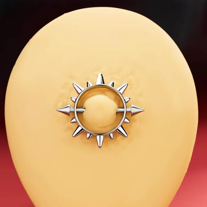 14G 2PCS Spike Circle Nipple Ring Set OUFER BODY JEWELRY Rings 14G 2PCS Spike Circle Nipple Ring Set OUFER BODY JEWELRY Rings