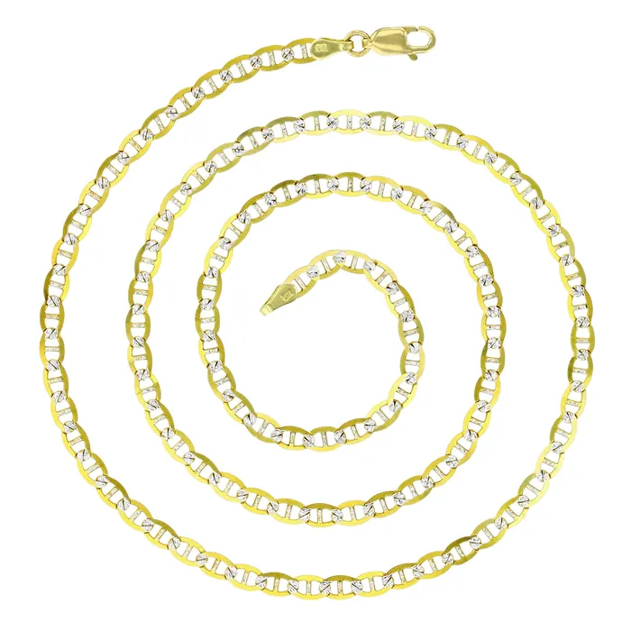 14k Two Tone Gold Solid 3mm350mm Mariner Pave Link Chain Bracelet with Lobster Claw Clasp Italian Gold Chain Mariner Pave Link Chains DecadenceJewelry Bracelets 14k Two Tone Gold Solid 3mm350mm Mariner Pave Link Chain Bracelet with Lobster Claw Clasp Italian Gold Chain Mariner Pave Link Chains DecadenceJewelry Bracelets