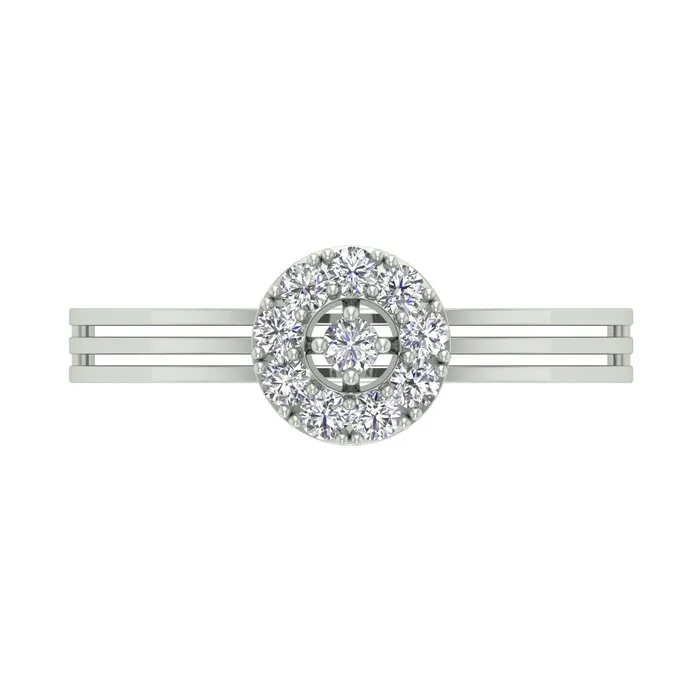 18k White Gold and Diamond Fancy Ring in size 55 and total gold weight of 133g Gold Palace Rings