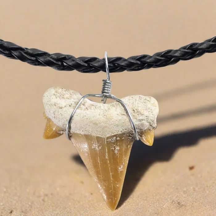 Authentic Fossil Shark Tooth Necklace Alexander Kalifano Necklaces