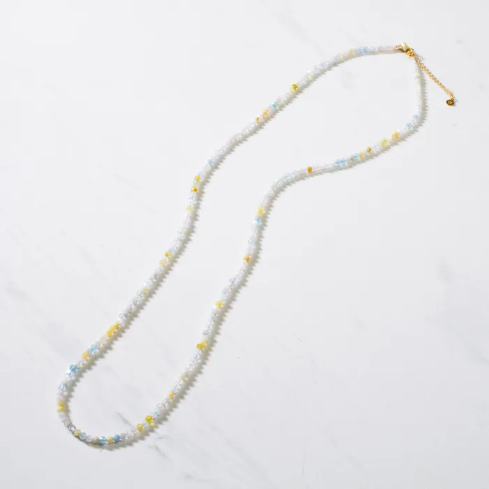Bracelets KALIFANO 3mm Morganite Faceted 31 Necklace Multi Wrap Bracelet