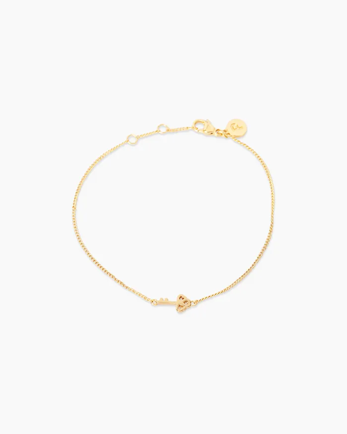 Bracelets Penny Pairs Lock and Key Gold Bracelet Set Bracelets Penny Pairs Lock and Key Gold Bracelet Set