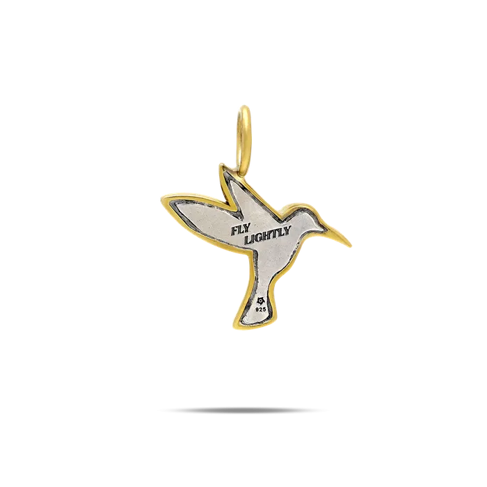 Charm Necklaces Lightwing Hummingbird Charm Waxing Poetic