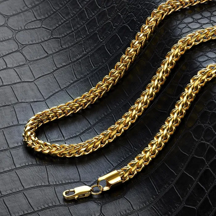 Crucible 7mm Gold Plated Rounded Franco Chain 26 Inches Invicta Jewelry PreStyled Sets Crucible 7mm Gold Plated Rounded Franco Chain 26 Inches Invicta Jewelry PreStyled Sets